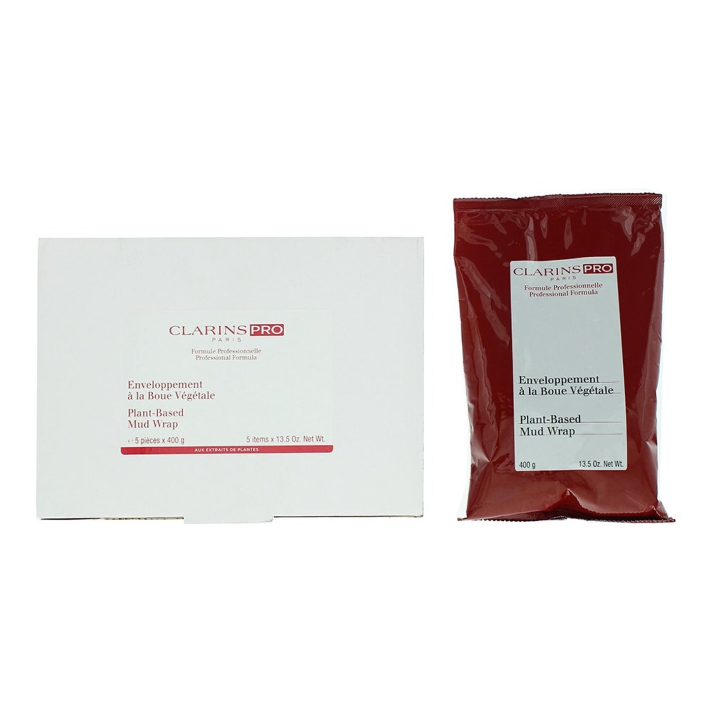Set, Clarins, Pro Plant-Base, Purificare, Mască cu nămol, Corp, 5 buc, 400 g