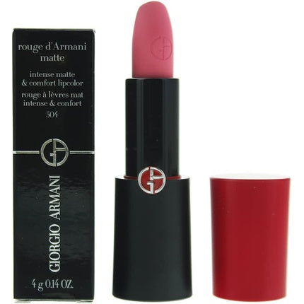 Giorgio Armani, Rouge d'Armani, Matte, Cream Lipstick, 504, Russian Rose, 4 g