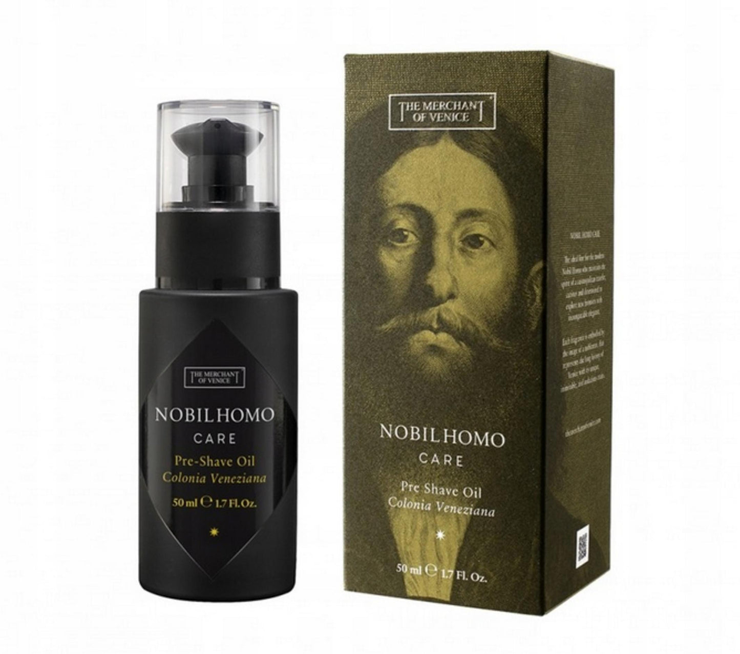 The Merchant Of Venice, Nobil Homo Care, Olive Oil, Hydrating & Softening, Pre-Shaving Oil, 50 ml