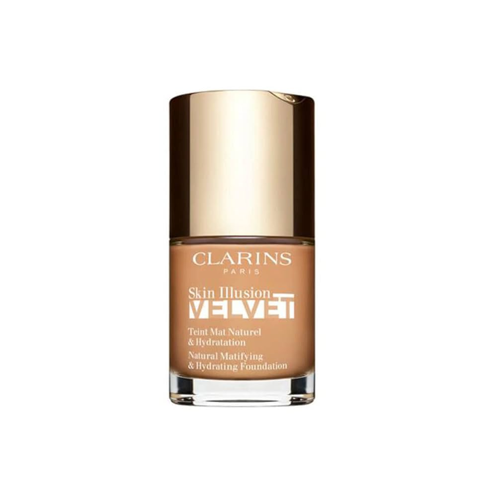 Clarins, Skin Illusion Velvet, Matte, Natural Finish, Liquid Foundation, 112C, Amber, 30 ml