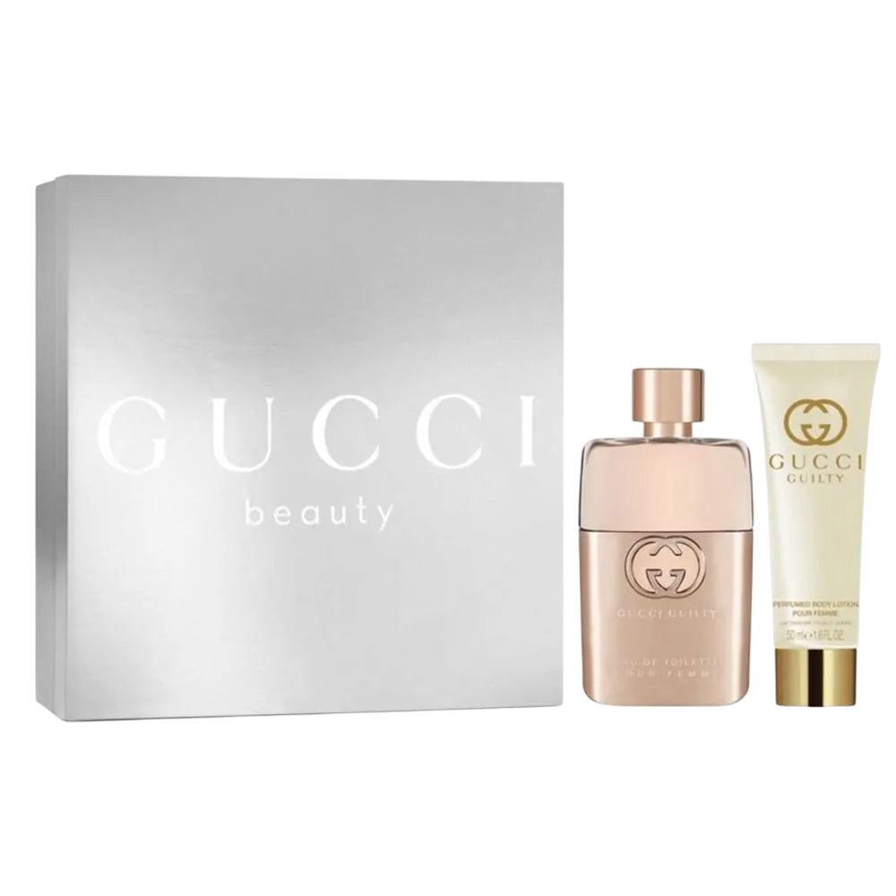 Set Gucci: Guilty Pour Femme, Eau De Toilette, For Women, 50 ml + Guilty, Moisturizing, Body Lotion, 50 ml