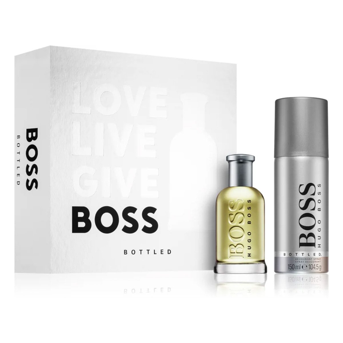 Set Hugo Boss: Boss Bottled, Eau De Toilette, For Men, 50 ml + Boss Bottled, Deodorant Spray, For Men, 150 ml
