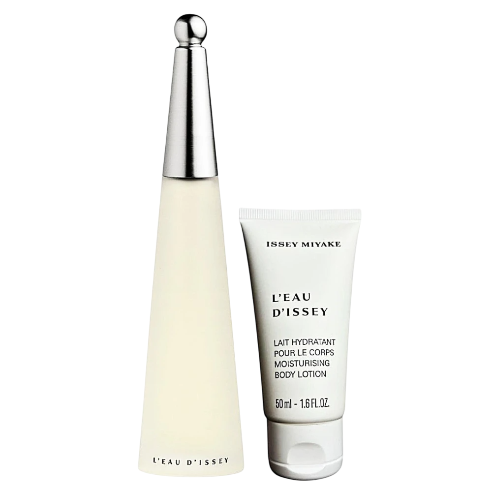 Set Issey Miyake: L'Eau d'Issey, Eau De Toilette, Para Mujer, 50 ml + L'Eau d'Issey, Hidratante, Loción Corporal, 50 ml