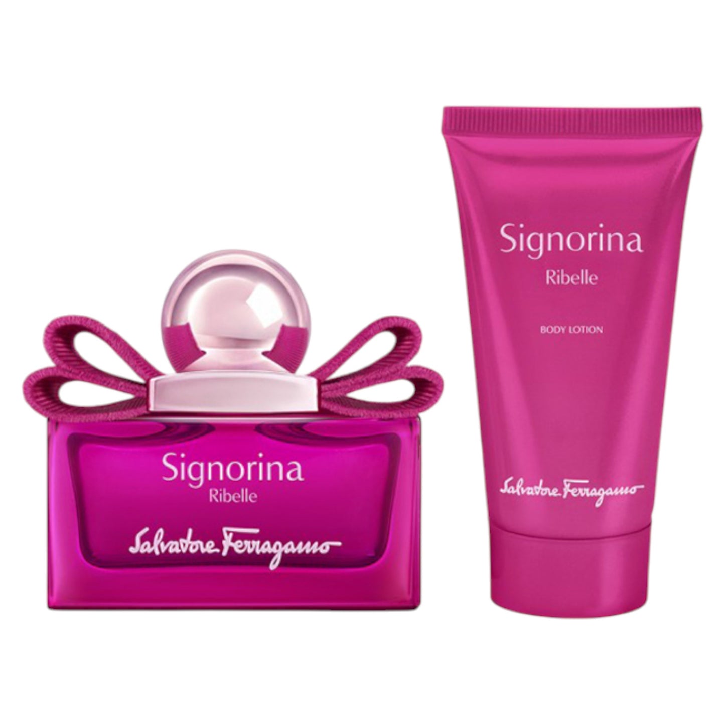 Set Salvatore Ferragamo: Signorina Ribelle, Eau De Parfum, Für Frauen, 30 ml + Signorina Ribelle, Hydratisierend, Körperlotion, 50 ml