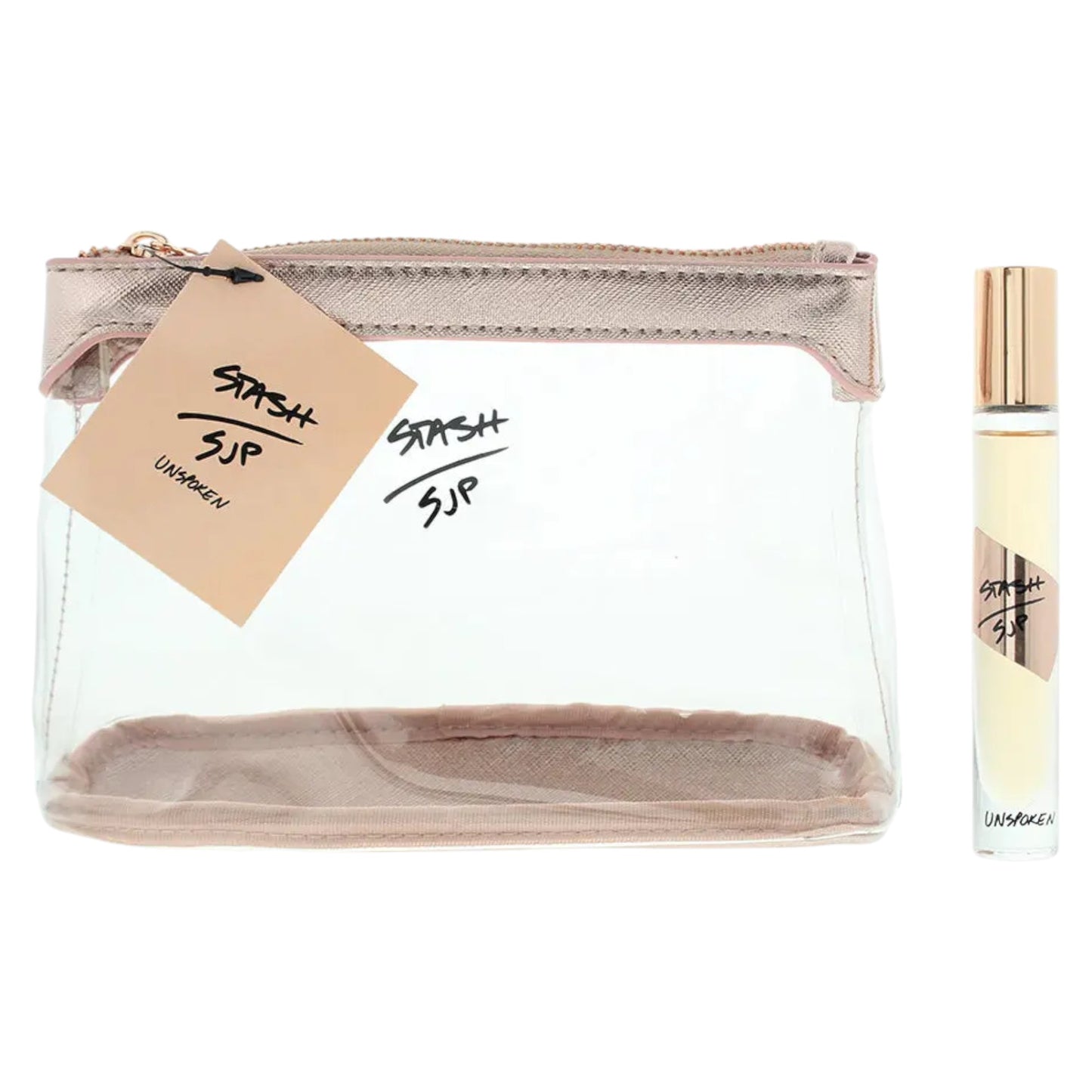 Set Sarah Jessica Parker: Stash SJP Unspoken, Textile Bag, For Women + Stash SJP Unspoken, Eau De Parfum, For Women, 10 ml *Miniature