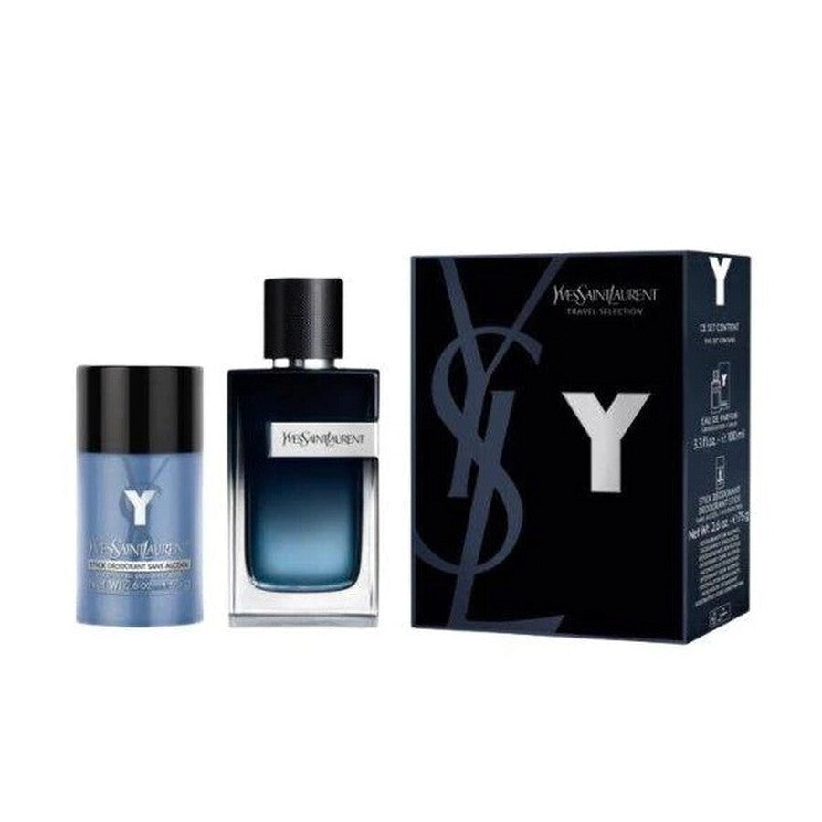 Set Yves Saint Laurent: Y Intense, Eau De Parfum, For Men, 100 ml + Y, Anti-Perspirant, Deodorant Stick, For Men, 75 g