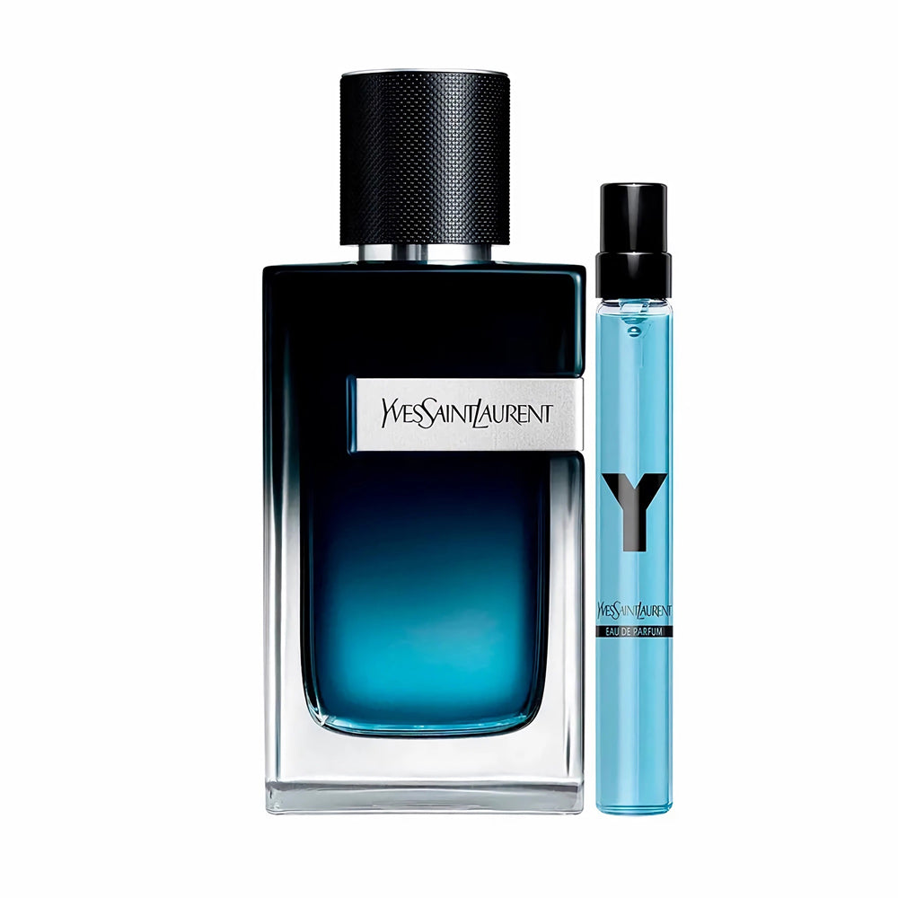 Set Yves Saint Laurent: Y, Eau De Parfum, For Men, 100 ml + Y, Eau De Parfum, For Men, 10 ml