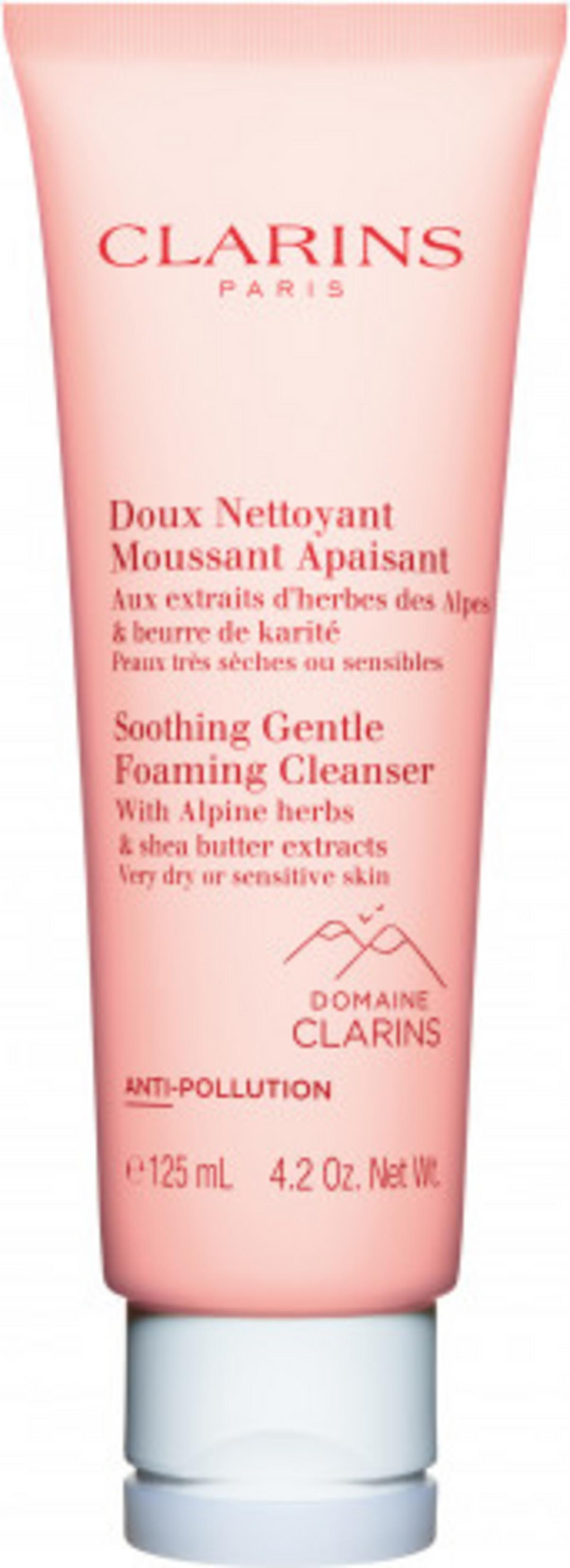 Clarins, Sanft beruhigende, schäumende Reinigungscreme gegen Verschmutzung, 125 ml