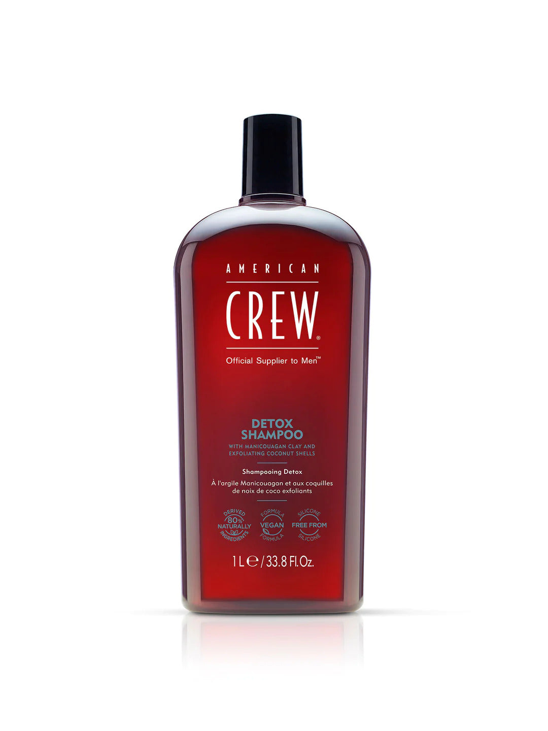 American Crew, Detox, Vegano, Champú Capilar, Para Regular El Sebo Excesivo, 1000 ml