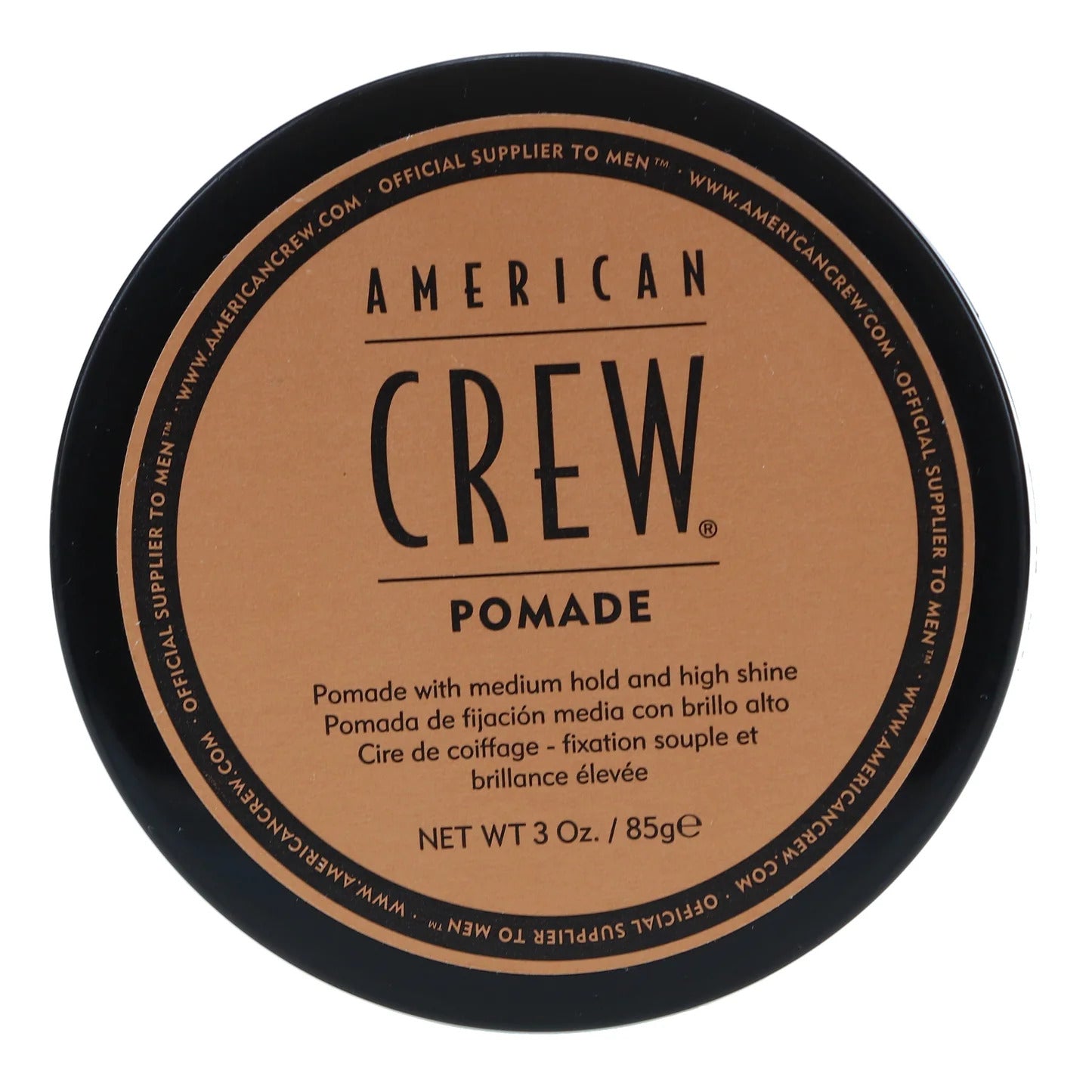 American Crew, Pomade, Pomade coiffante, tenue moyenne, 85 g