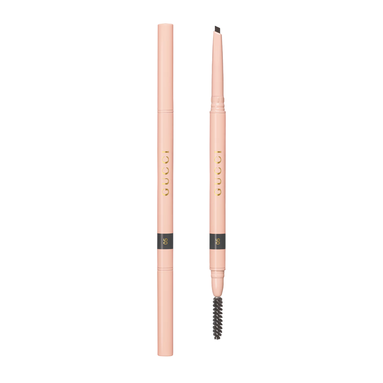 Gucci, Stylo A Sourcils, Waterproof, Double-Ended, Eyebrow Cream Pencil, 05, Gris, 0.09 g