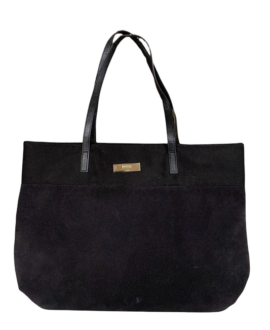 Hugo Boss, Boss Parfum, Handbag, GWP Textile Bag, QC166931, Black
