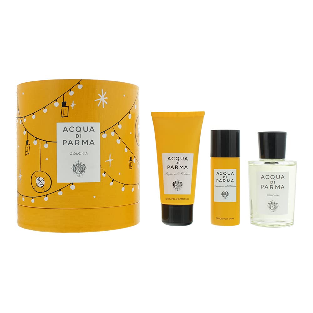 Set Acqua di Parma: Colonia, Eau De Cologne, For Men, 100 ml + Colonia Nomade, Cleansing, Shower Gel, 75 ml + Colonia Nomade, Anti-Sweat, Deodorant Spray, For Men, 50 ml