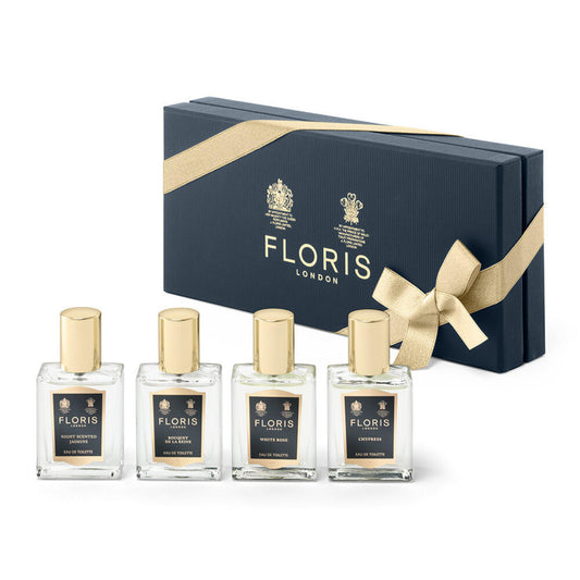 Set Floris Of London: Night Scented Jasmine, Eau De Toilette, For Women, 15 ml + Bouquet De La Reine, Eau De Toilette, For Women, 15 ml + White Rose, Eau De Toilette, For Women, 15 ml + Chypress, Eau De Toilette, Unisex, 15 ml