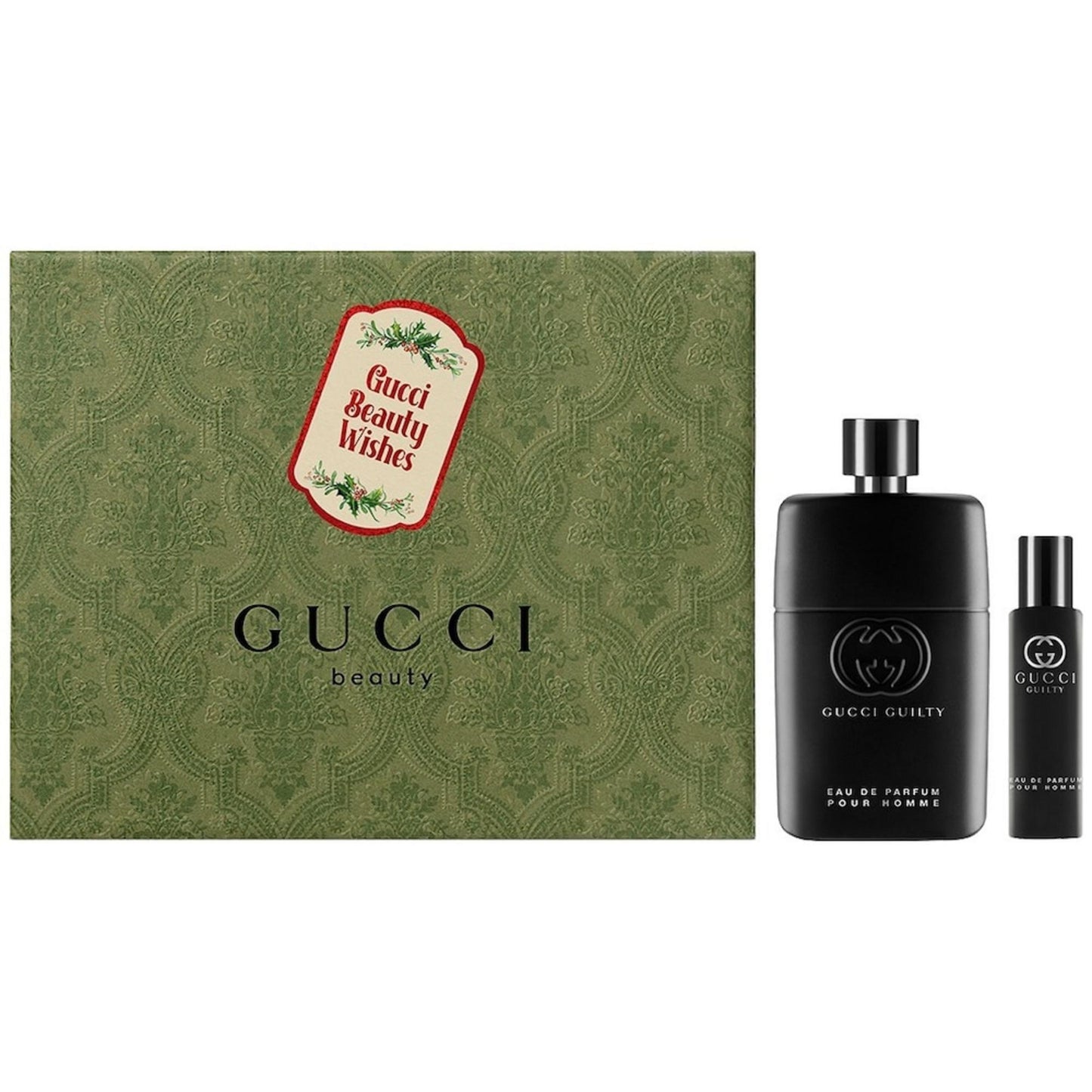 Conjunto Gucci: Guilty, Eau De Parfum, Para Homem, 90 ml + Guilty, Eau De Parfum, Para Homem, 15 ml