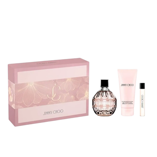 Set Jimmy Choo: Jimmy Choo, Moisturizing, Body Lotion, 100 ml + Jimmy Choo, Eau De Parfum, For Women, 7.5 ml + Jimmy Choo, Eau De Parfum, For Women, 100 ml