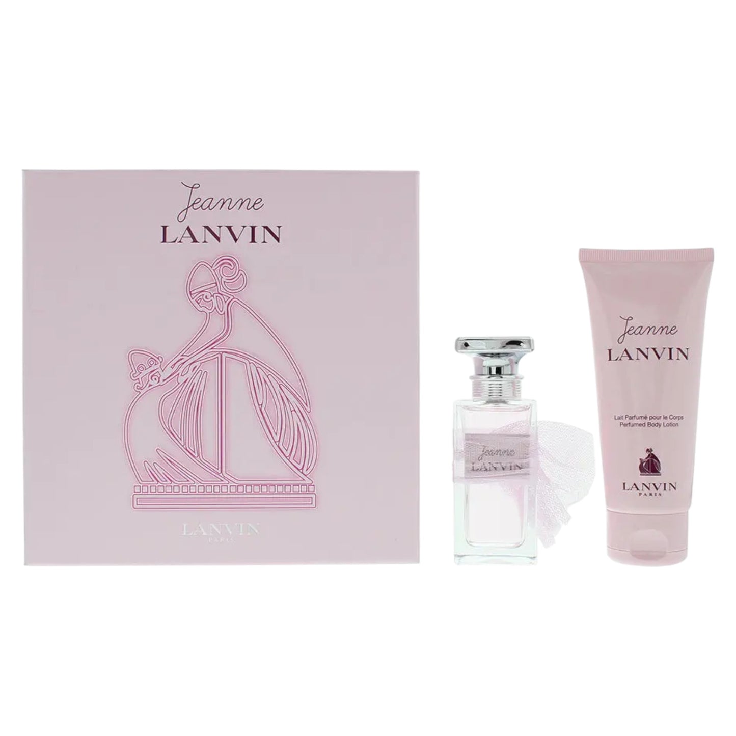 Set Lanvin: Jeanne Lanvin, Eau De Parfum, per donna, 50 ml + Jeanne Lanvin, pelle profumata, lozione per il corpo, 100 ml