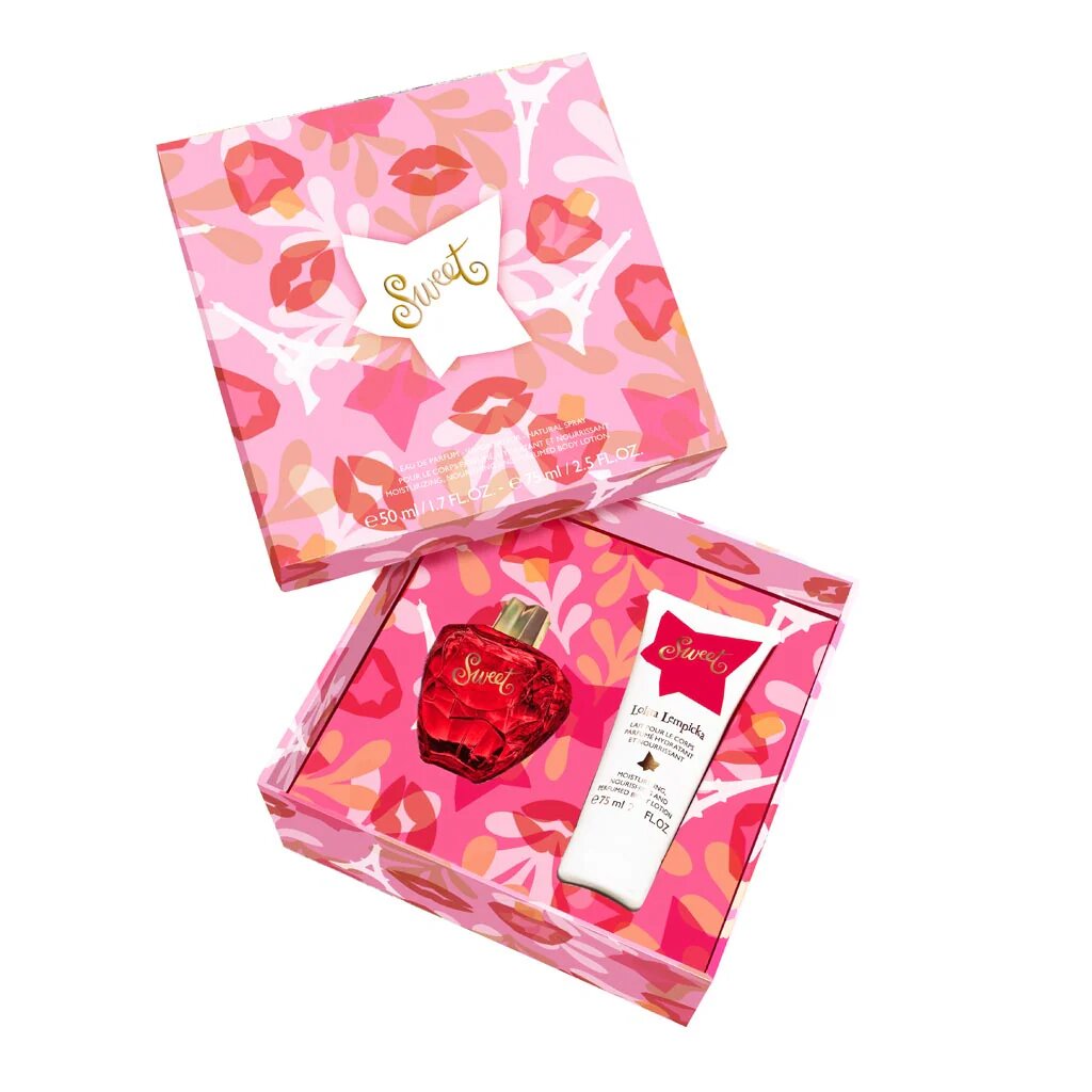 Set Lolita Lempicka: Sweet, Eau De Parfum, For Women, 50 ml + Sweet, Moisturizing, Body Milk, 75 ml