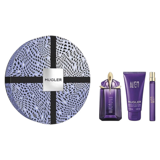 Set Thierry Mugler: Alien, Eau De Parfum, For Women, 60 ml + Alien, Hydrating, Body Lotion, 50 ml + Alien, Eau De Parfum, For Women, 10 ml *Miniature